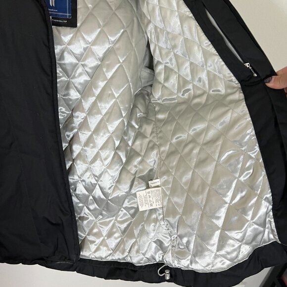 FERA Ski Parka Jacket black sz 16 thermolite insulation rhinestone trim - Picture 5 of 13